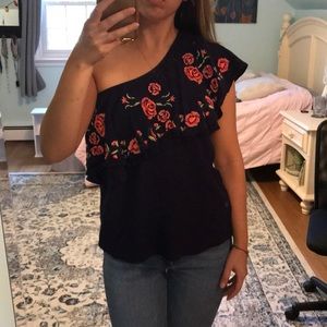 Floral Wrap Blouse